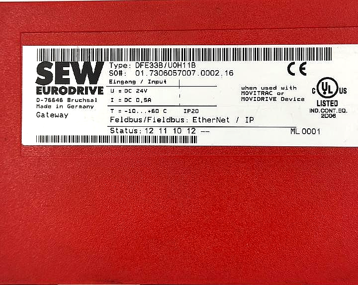 SEW Eurodrive DFE33B/UOH11B Fieldbus Interface Module – Made in Germany3