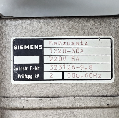 Siemens 132030A Measuring Adapter | 220V 5A | 50/60Hz | Test Voltage Unit1