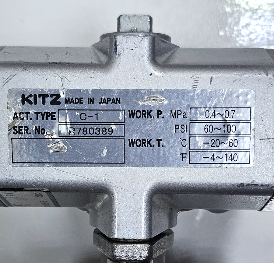 KITZ | C1 | P780389 | 3Way Ball Valve| Made In Japan1