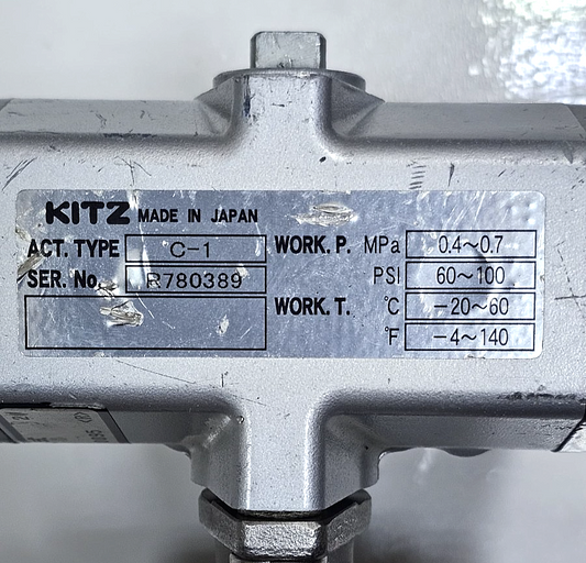 KITZ | C1 | P780389 | 3Way Ball Valve| Made In Japan1