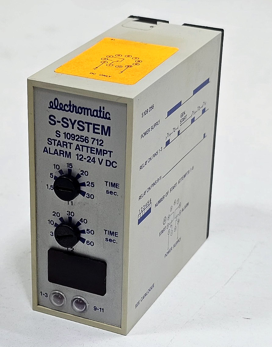 Electromatic SSYSTEM | S 109256 712 | Start Attempt Alarm Module | 12–24V DC0