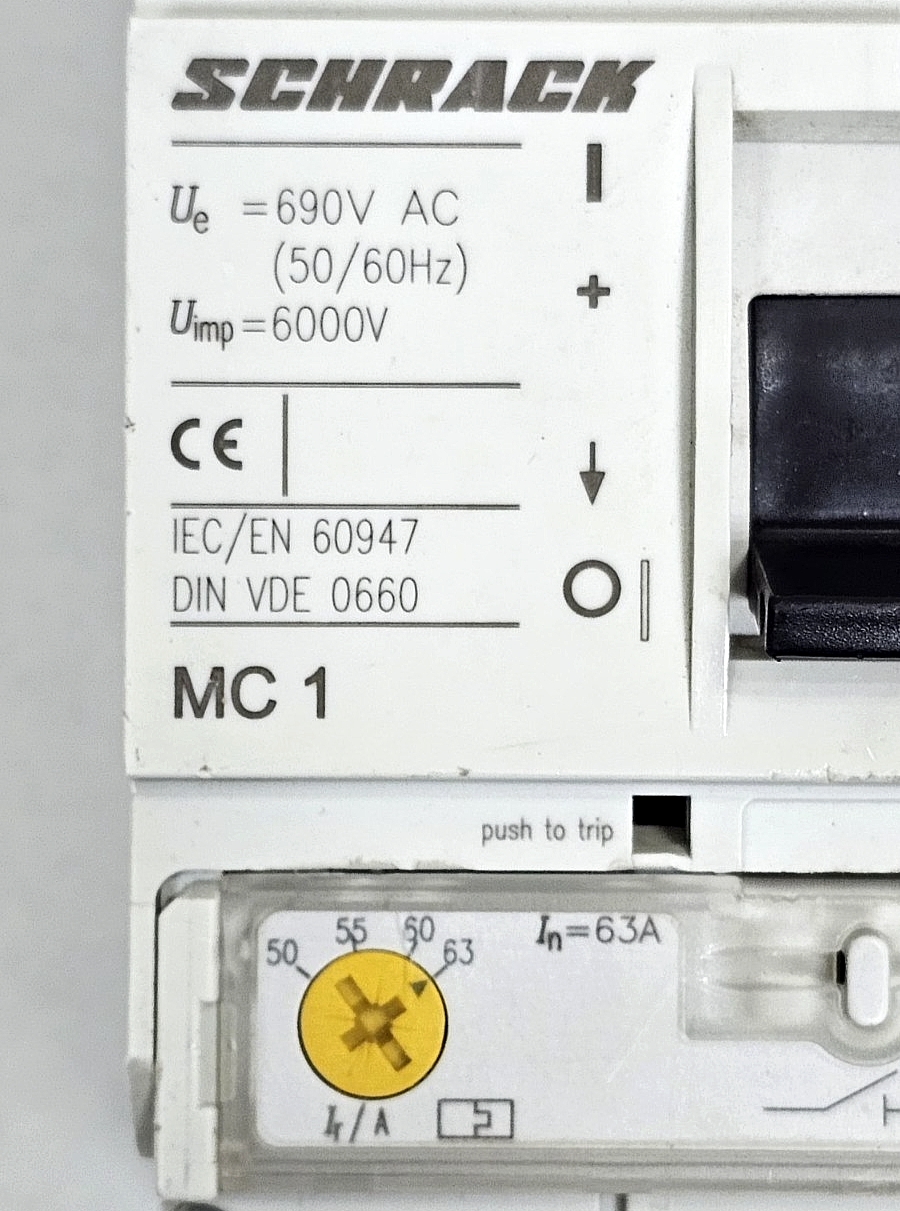 Schrack | MC1B | Moulded Case Circuit Breaker (MCCB) | 63A1