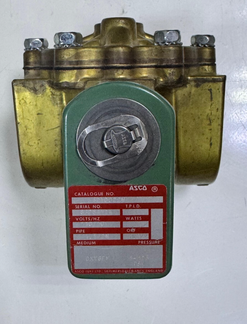 ASCO Solenoid Valve – B210122N | Oxygen Service | Made in UK0