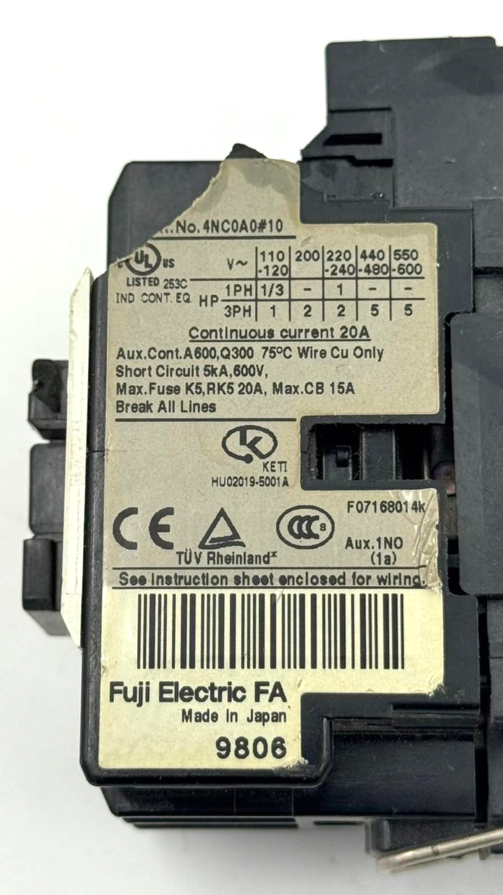 Fuji Electric SC03 Magnetic Contactor | 20A | Made in Japan9