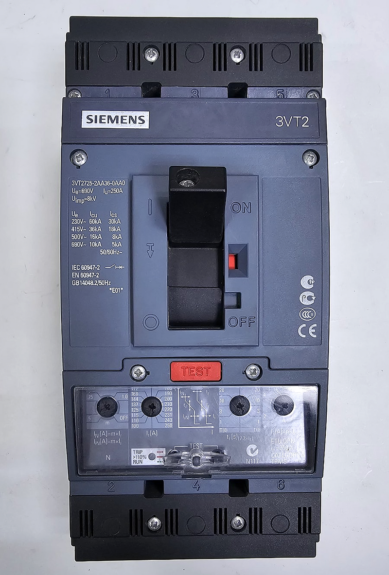 Siemens 3VT27252AA360AA0 Circuit Breaker– 250A, 690V, 8kV | Fast Ship0