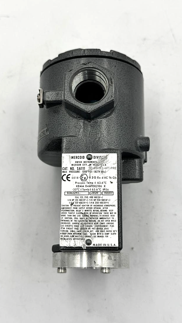 Mercoid Division Dwyer Instruments SA111 Pressure Switch | Made in USA1