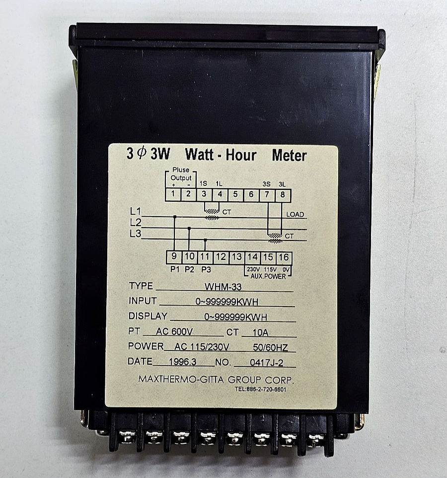 Maxthermo Gitta | WHM33 | Digital Panel Meter | 10A | 600V AC8