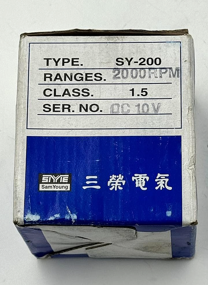 Sam Young SY200 RPM meter , 2000 RPM6