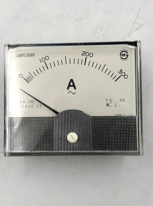 Light Star KA100 Analog AC Ammeter 0–300A | (1 pcs)1