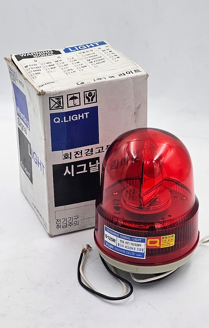 QLight S125R Warning Signal Light | AC110/220V | Made in Korea0