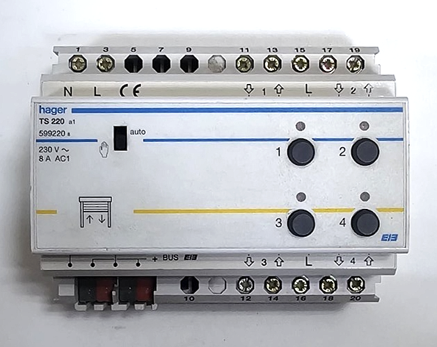 Hager TS220 Venetian Blinds Control Switch | 8A 250V | Made in France0