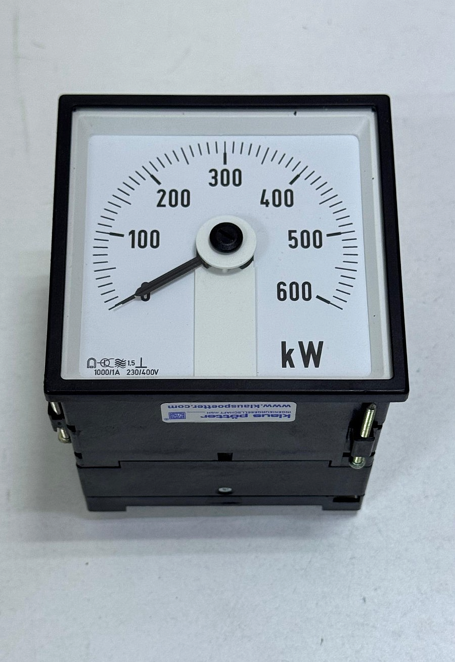 Kiaus Potter | Analog Wattmeter | 0600 | Made in Germany0