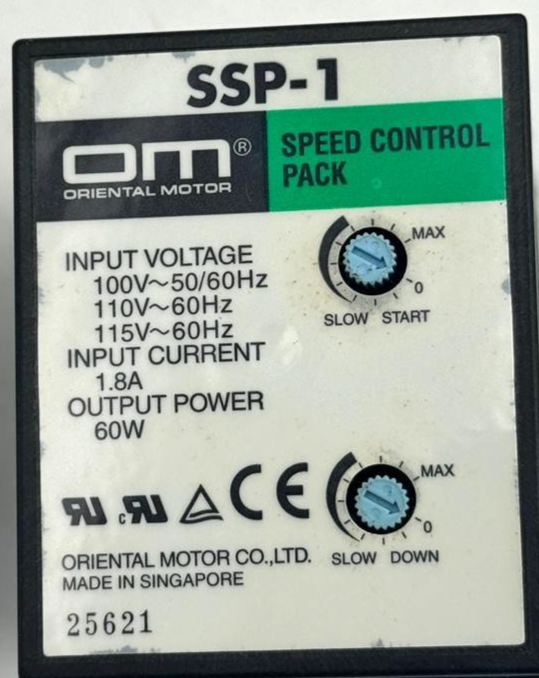 Oriental Motor SSP 1 Speed Control Pack | 100–115V AC Input, 1.8A, 60W5
