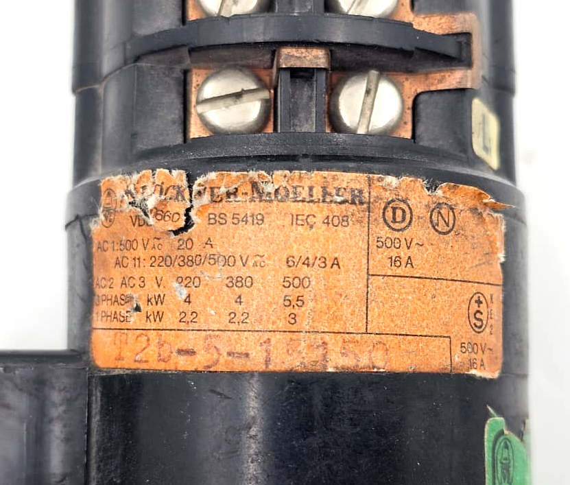 Klockner Moeller T2B Rotary Cam Switch 20A 500V 2