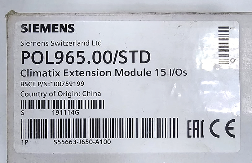 Siemens POL965.00/STD Controller Module – 24V AC/DC | Made In China1