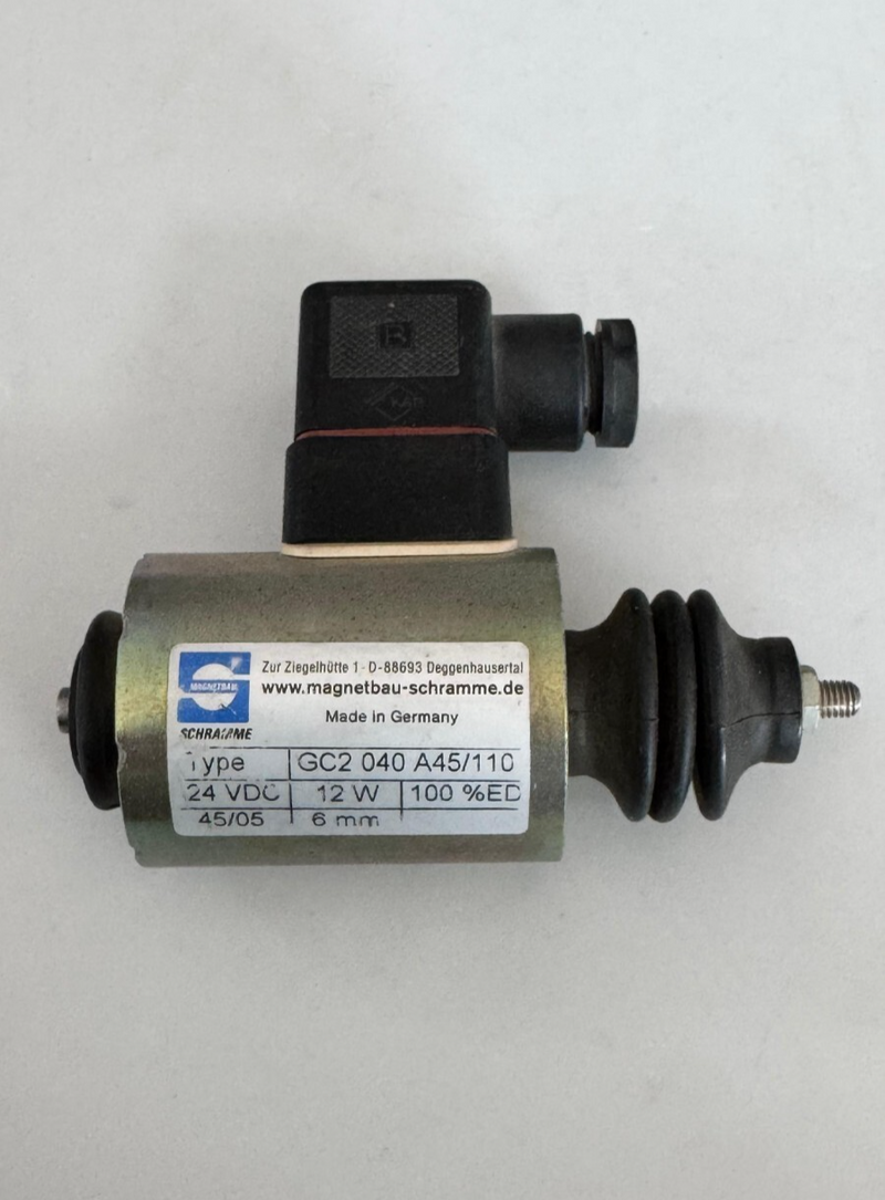 Magnetbau Schramme Solenoid Coil GC2 040 A45/110 – 24V DC | 12W |  6mm Plunger0