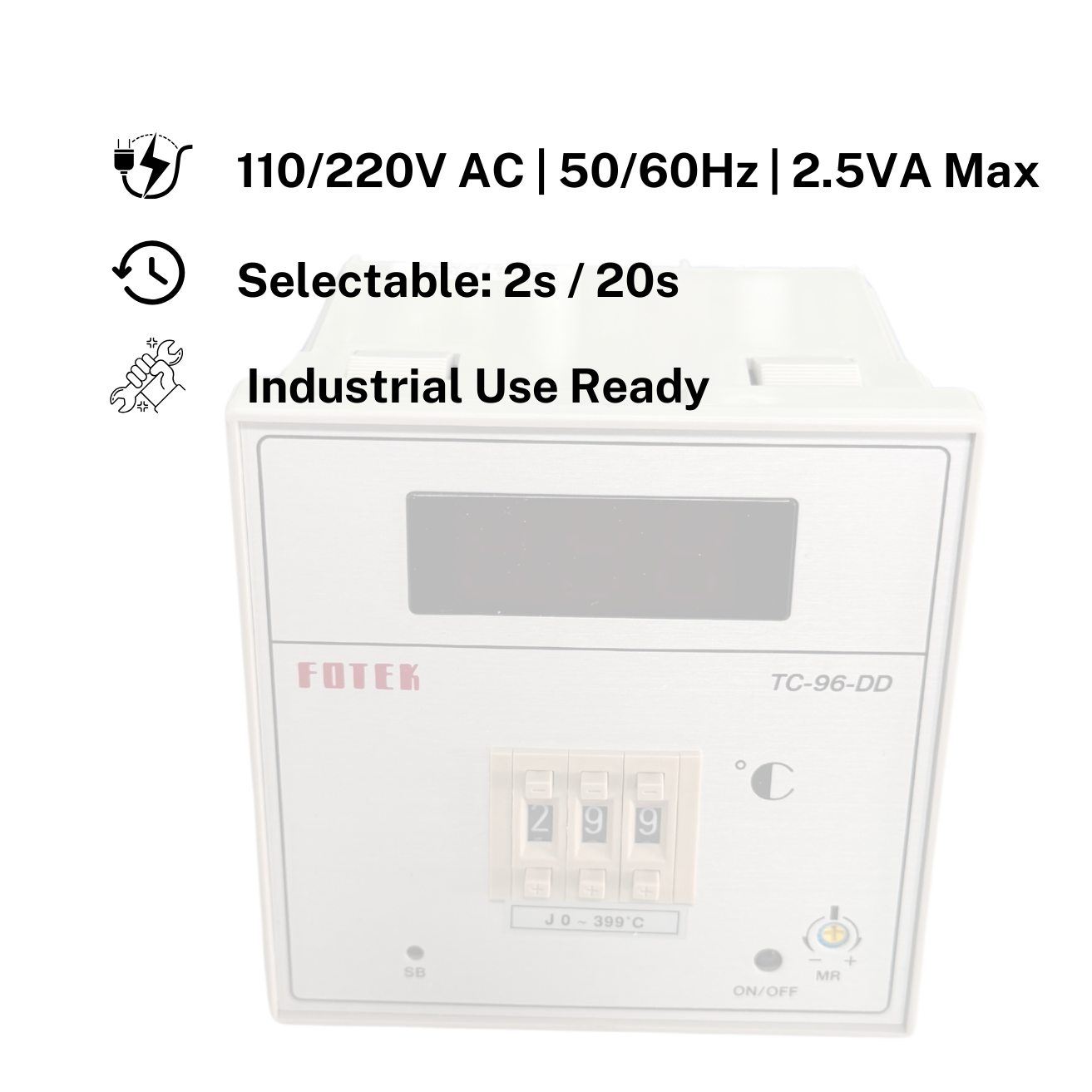 TC96DDJR3 Temperature Controller | P+D Control |5A Output | J0399.C3