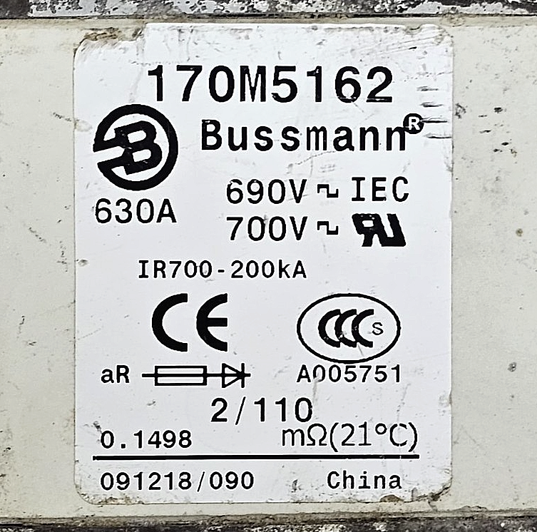 Cooper Bussmann |  170M5162 |  HighSpeed Fuse | 630A | 690V1