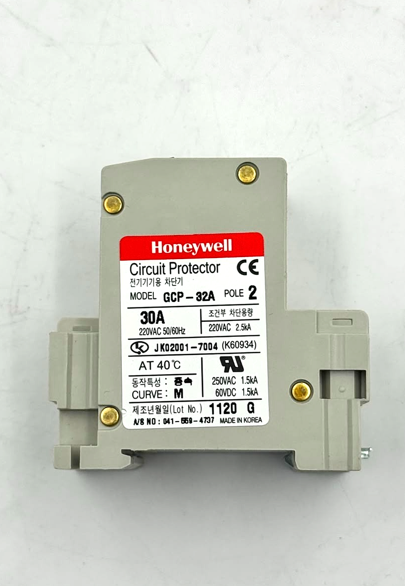 Honeywell GCP 32A Circuit Protector | 2P | 30A AC/DC | Made in Korea3