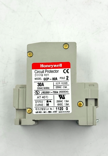 Honeywell GCP 32A Circuit Protector | 2P | 30A AC/DC | Made in Korea3