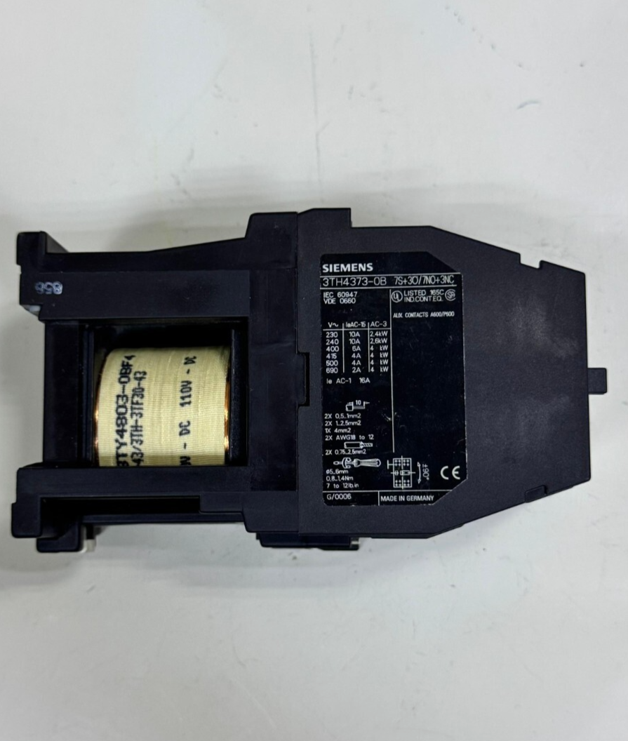 Siemens 3TH43730B Auxiliary Contactor | 7NO+3NC | 16A | 690V | Made In Germany1