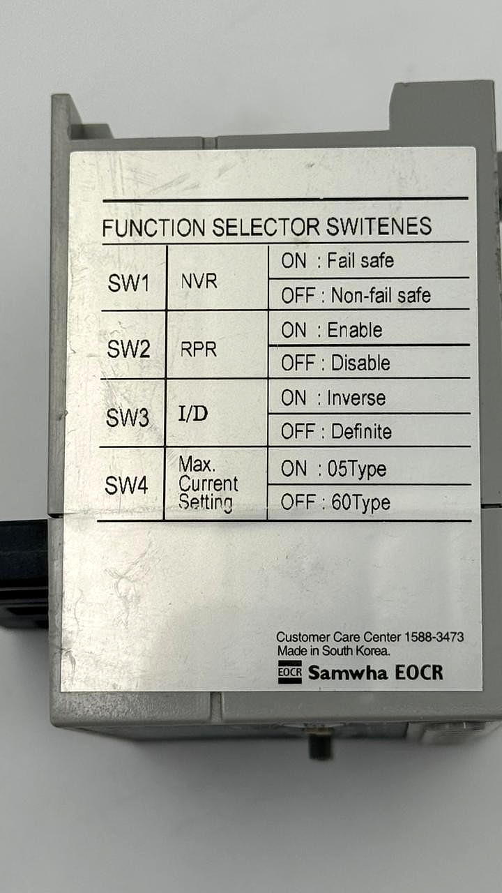 Samwha EOCR EOCR3DMWRDB Overcurrent & Undercurrent Relay | 0.1–800A (1 PCS)4