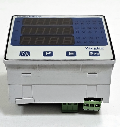 Ziegler | Ziegler EMD 96 | Multifunction Power Meter | Digital Panel Meter | 5A5