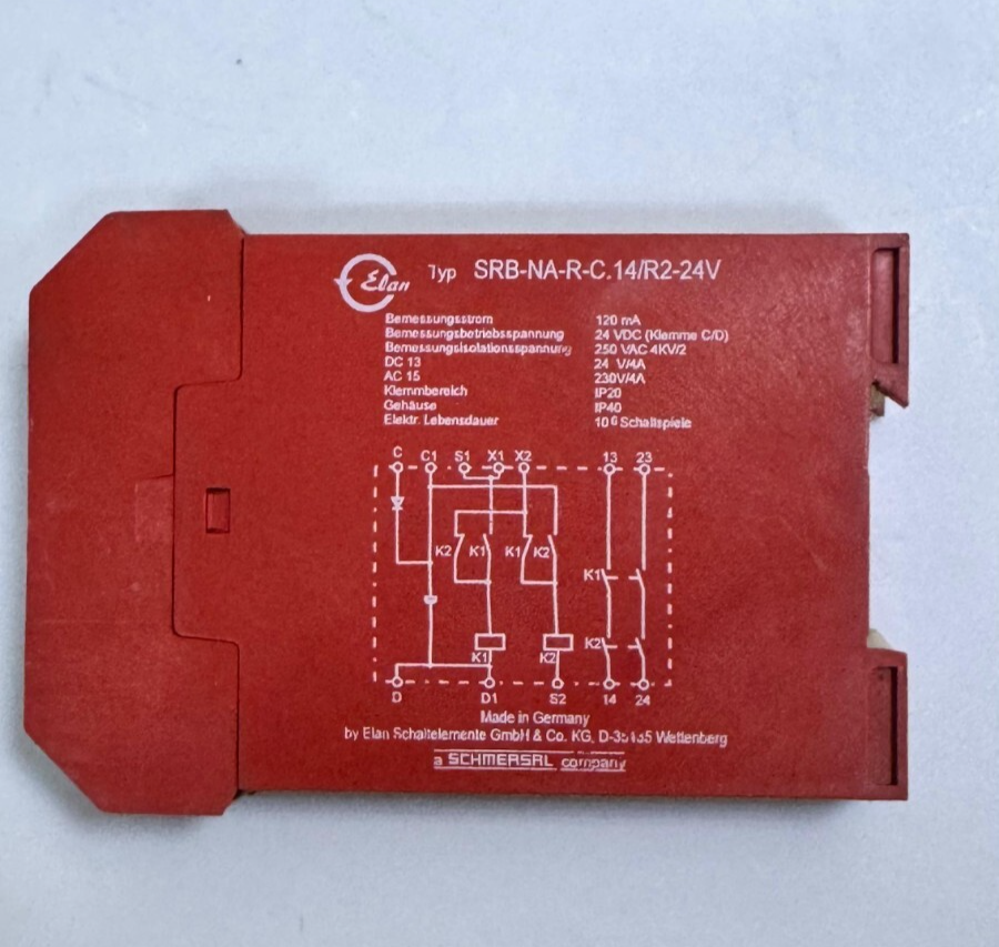 Schmersal SRBNARC.14/R224VDC Safety Relay | 24VDC | Max 120mA | NO Contact1