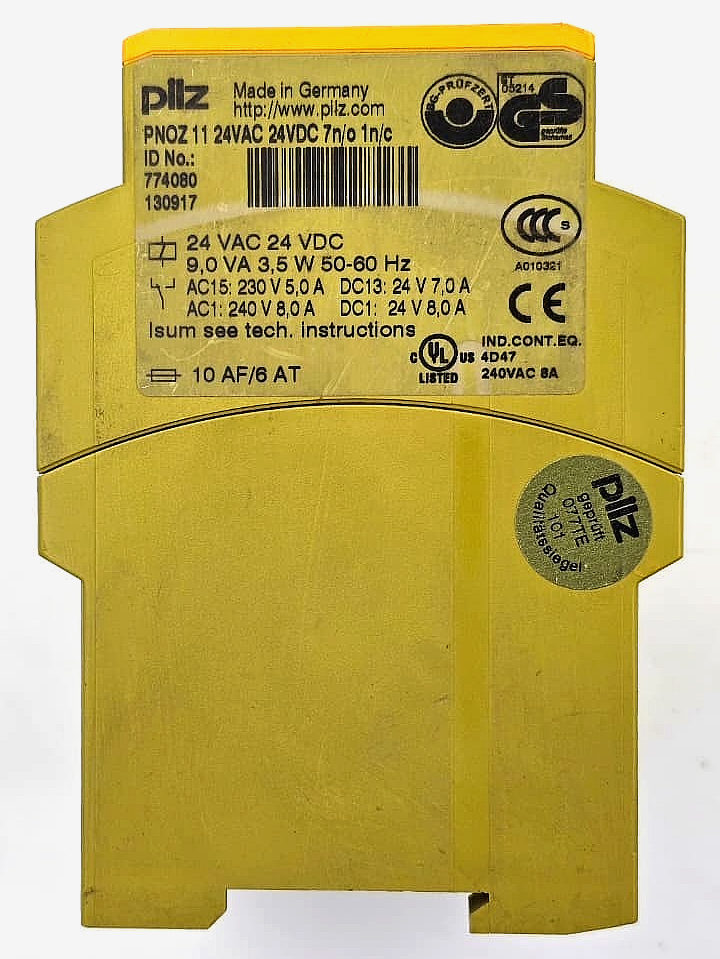 Pilz PNOZ 11 774080 | Safety Relay | 24 VAC 24VDC | Made in Germany2