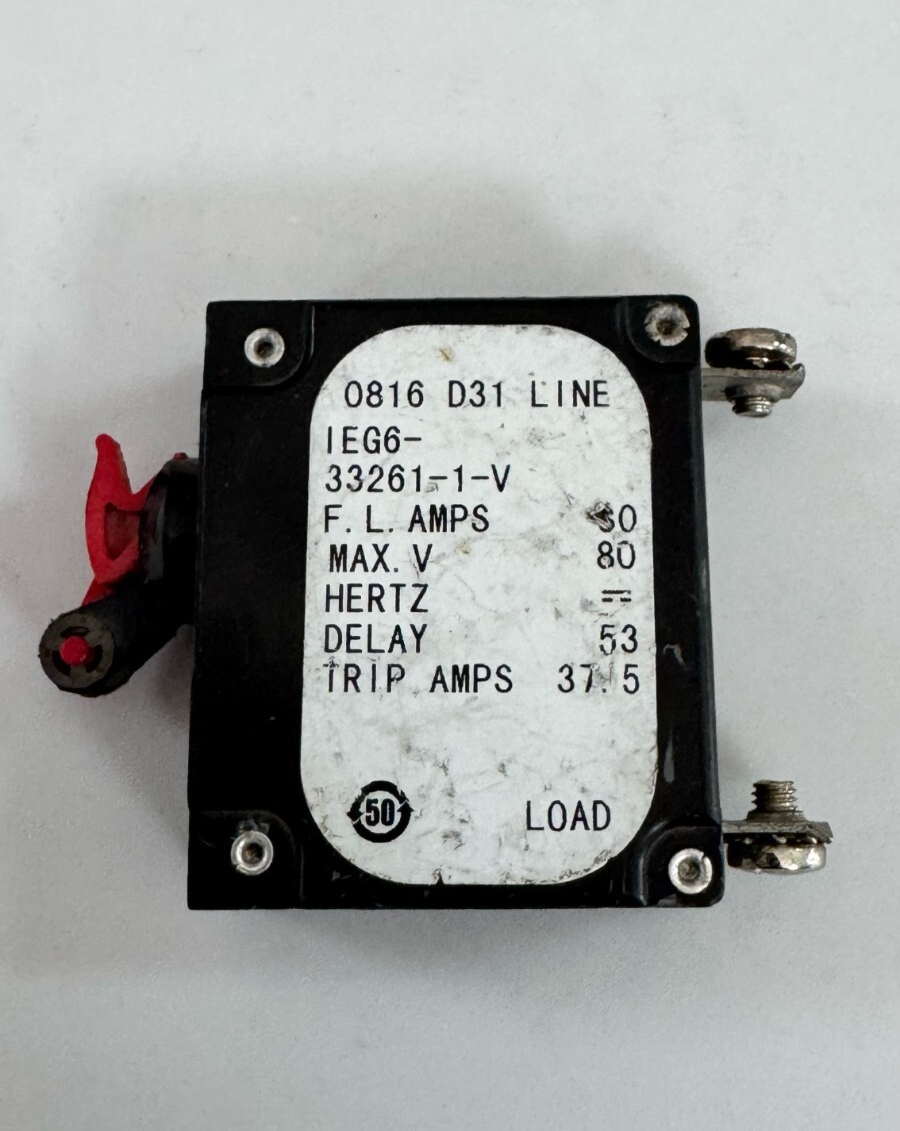 AIRPAX IEG6332611V |  80V 30A Circuit Breaker –| 50Hz | 37.5A Trip Amps0