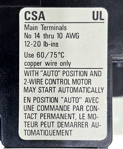 (1 piece) Sprecher+Schuh | CT312 | Thermal Overload Relay | 2.5 A660 V8
