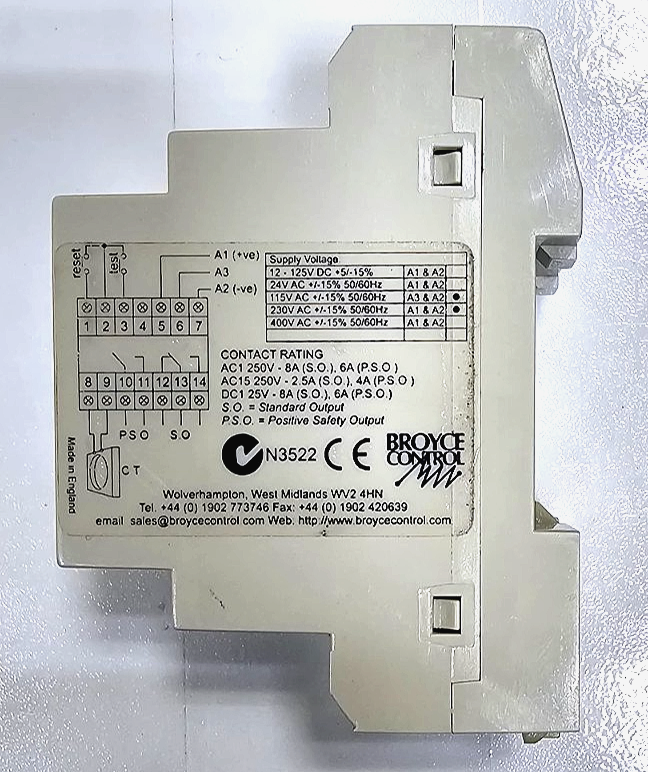 Broyce Control ELRM44V30 Earth Leakage Relay | 30A |Made in UK3