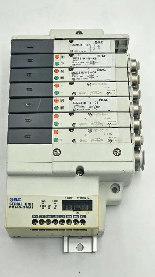 SMC EX140SMJ1 Serial Unit with SMC Solenoid Valve Bank | Made in Japan1