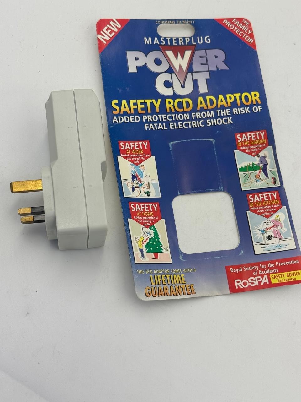 Masterplug | ARCD |  RCD Safety Adaptor | 13A 230V AC | 30mA Trip5