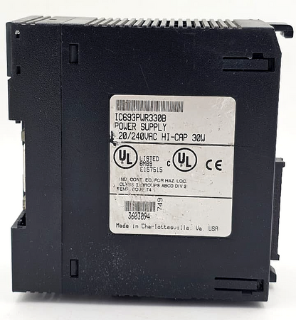 GE Fanuc Series 90-30 IC693PWR330B / 100-240VAC / 100VA / 125VDC / 50W / USA2