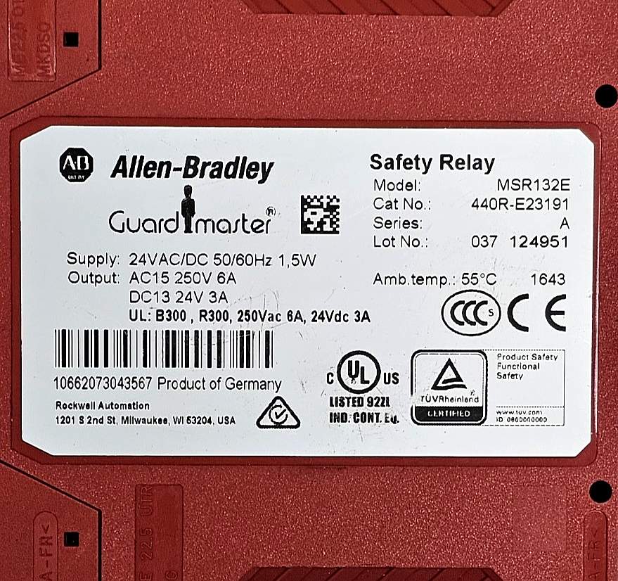 Allen Bradley MSR132E Safety Relay | Made in Germany | Industrial Safety Module2