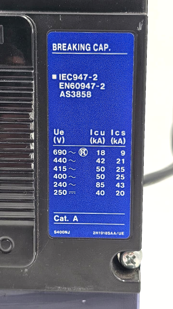 Terasaki TemBreak XS400NJ | 3Pole | 400A Circuit Breaker – MCCB2