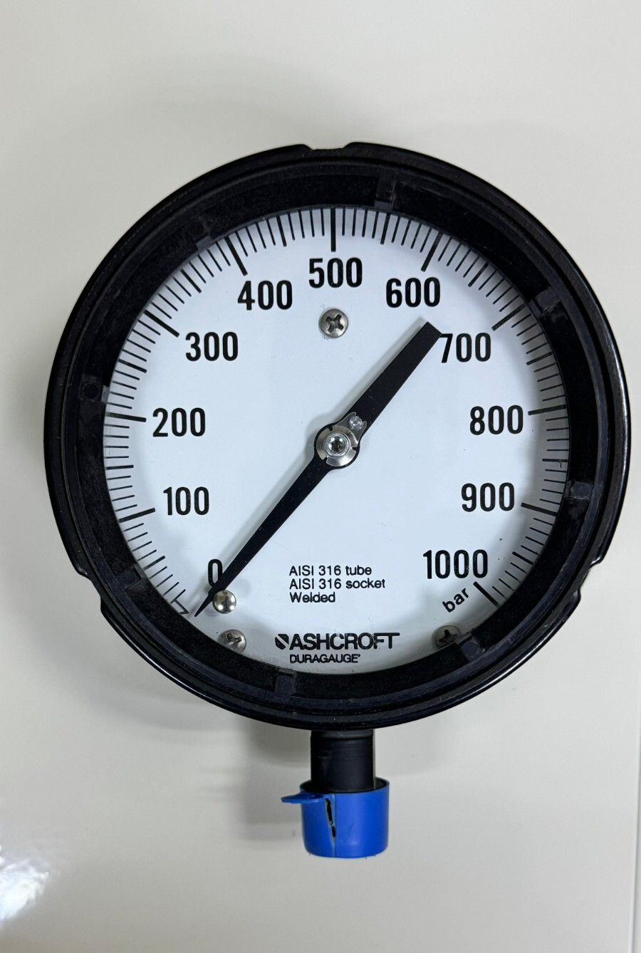 Ashcroft Pressure Gauge – 1000 Bar Dial Type, HighPressure Industrial Gauge0