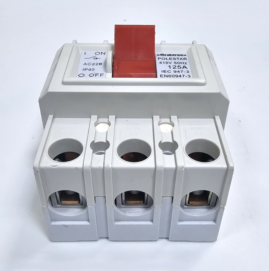 Crabtree Polestar 125A Main Switch Disconnector – 3 Phase, 415V 50Hz1