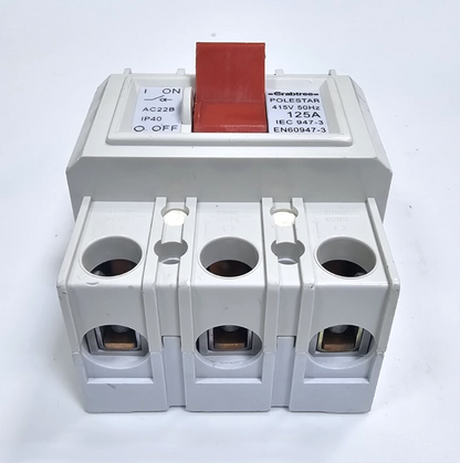 Crabtree Polestar 125A Main Switch Disconnector – 3 Phase, 415V 50Hz1