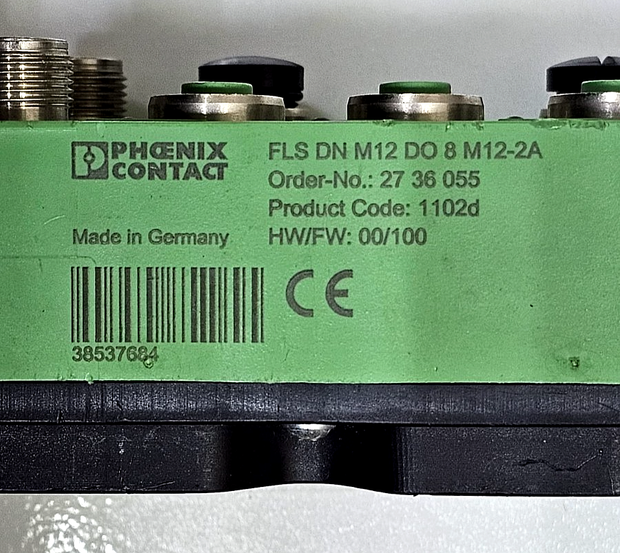 Phoenix Contact |2736055 | FLS DN M12 DO 8 M122A Output Module |Made In Germany2