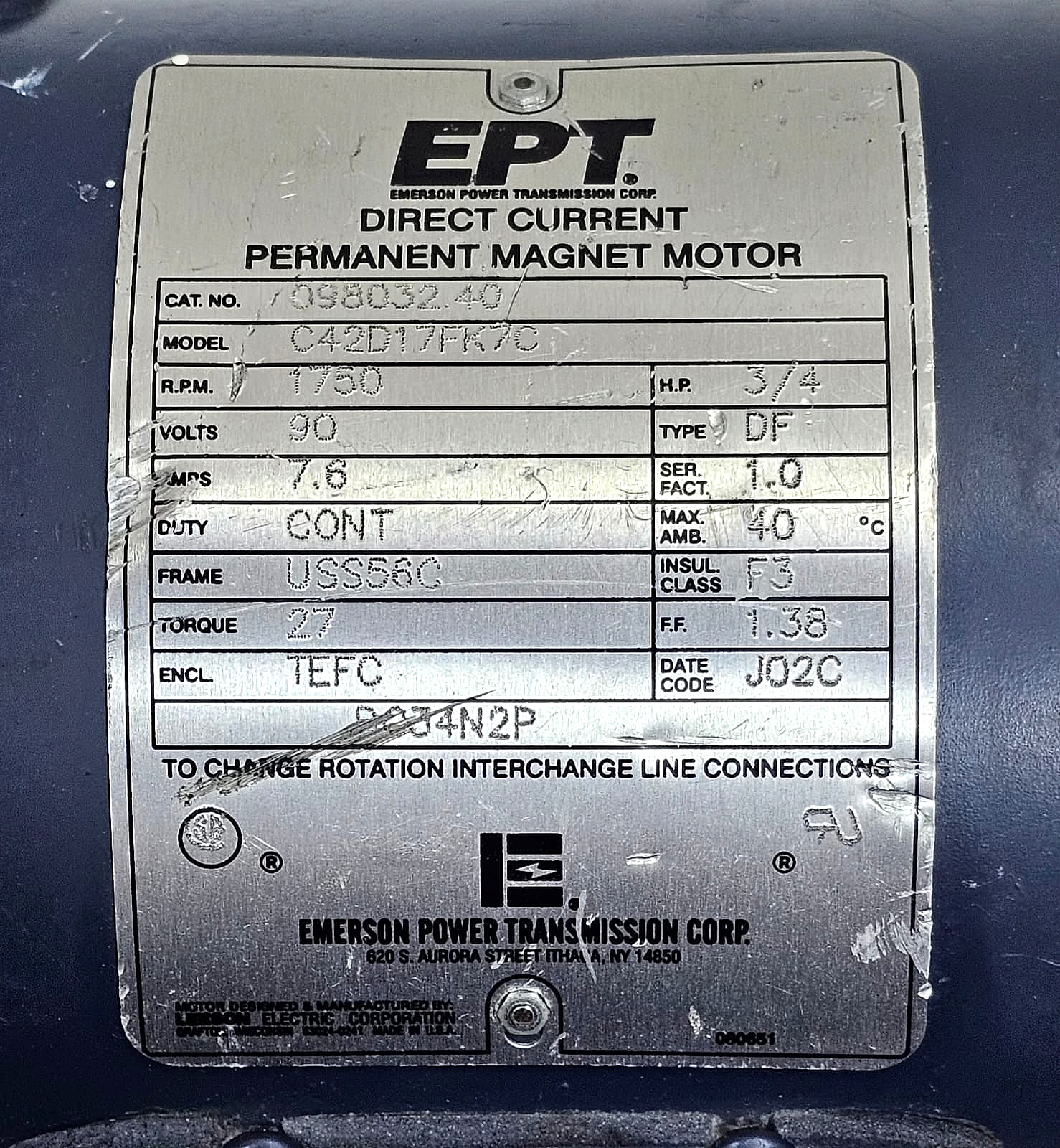 EPT | C42D17FK7C | DC Permanent Magnet Motor2