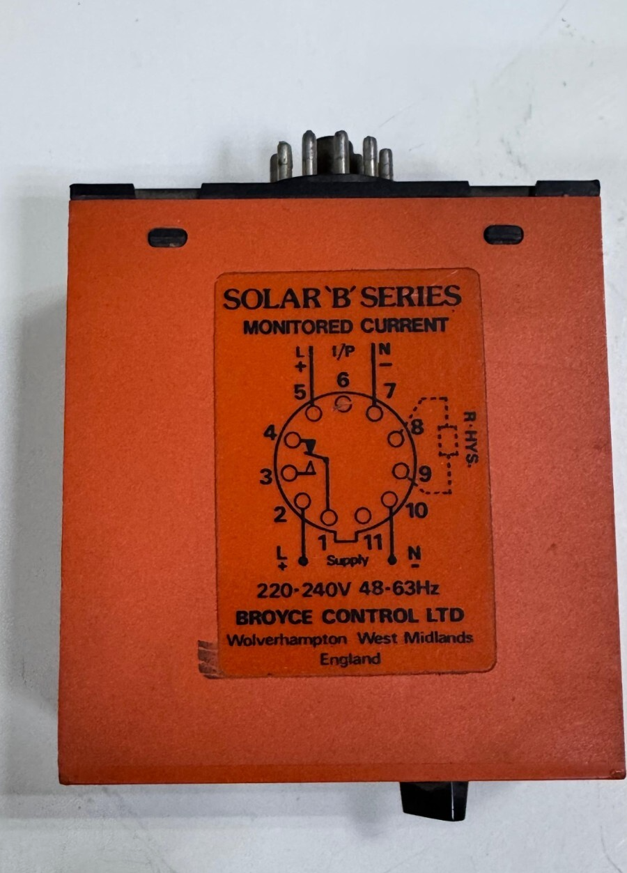 Broyce Control B10CSSOLAR 'B' Series Monitored Current Relay | 220240V AC32