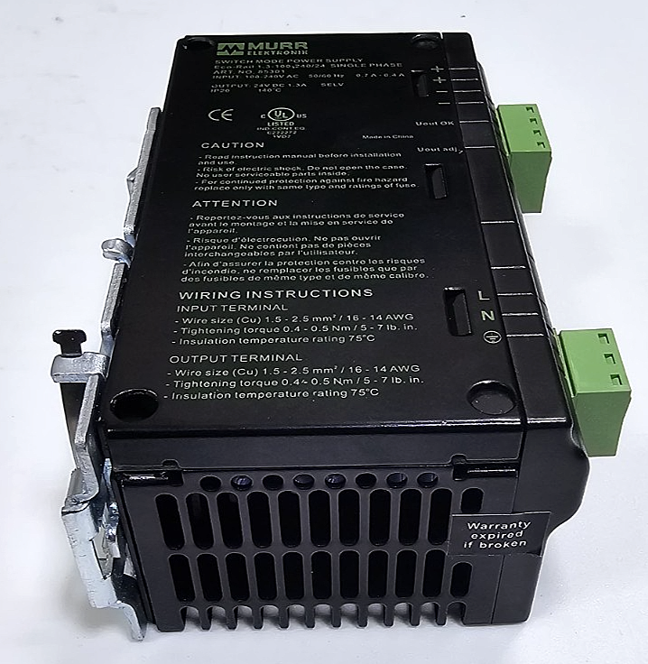 MurrElektronik 85301 EcoRail Power Supply | 24V DC 1.3A | Single Phase7