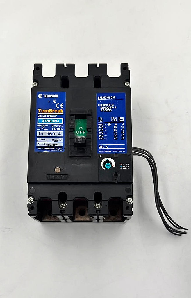 Terasaki TemBreak XS160NJ | 160A |  MCCB (Molded Case Circuit Breaker )  1 pcs0