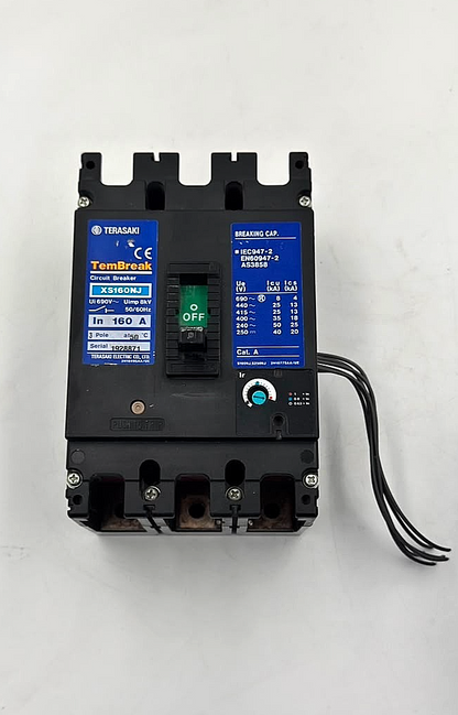 Terasaki TemBreak XS160NJ | 160A |  MCCB (Molded Case Circuit Breaker )  1 pcs0