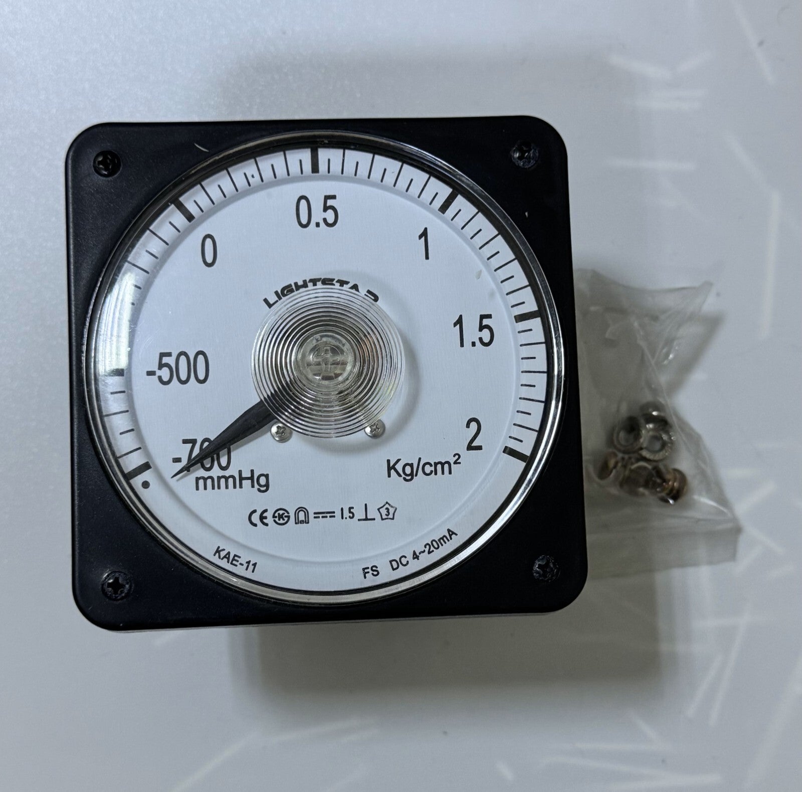 Lightstar KAE11 Analog Pressure Meter | 760 mmHg to 2 kg/cm² |4–20mA|110*110mm1