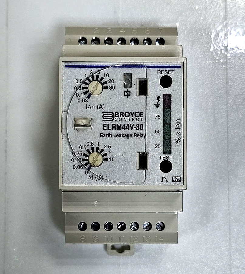 Broyce Control ELRM44V30 Earth Leakage Relay | 30A |Made in UK2