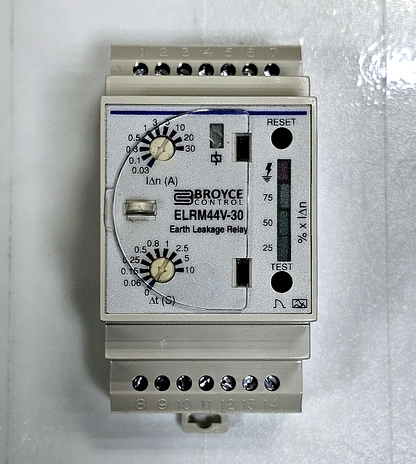 Broyce Control ELRM44V30 Earth Leakage Relay | 30A |Made in UK2