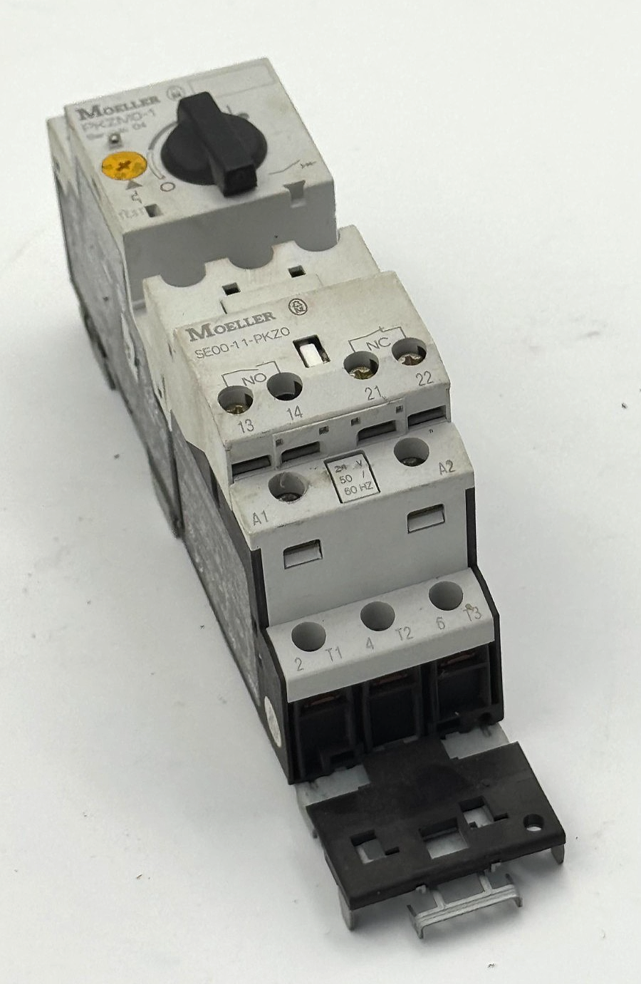 Eaton Moeller PKZM01Circuit Breaker with SE0011PKZ0 Auxiliary Contact Block0
